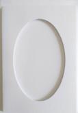 Karty passepartout oval 10,5x15cm 5+5 białe Karty passepartout oval 10,5x15cm 5+5 białe